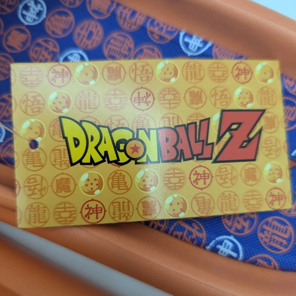Dragon Ball Z Kame Symbol Slide Sandals Mens Size 9 Cloud Comfort Foam Orange